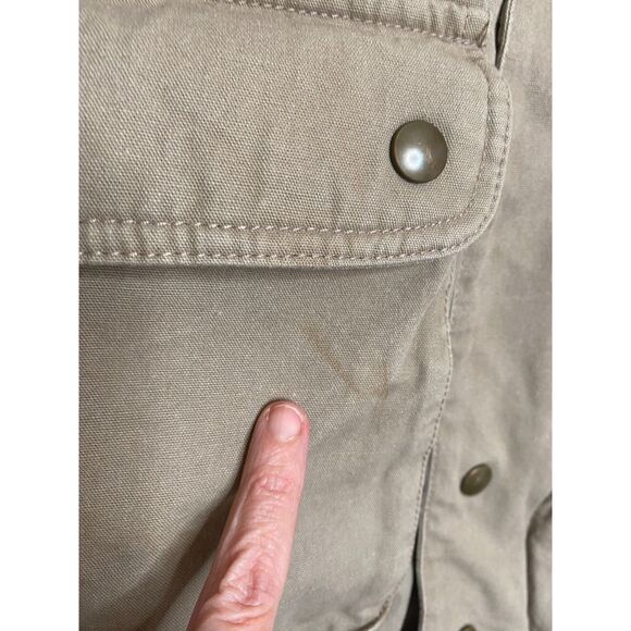 VTG Eddie Bauer Quilt Lined Goose Down Vest Canvas Field Chore Hunting Mens M - Picture 16 of 16